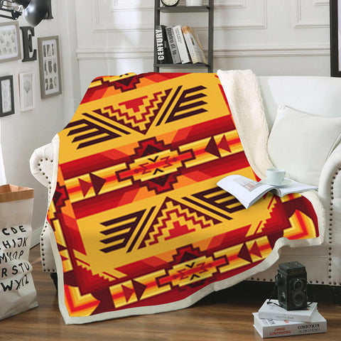 Powwow StoreBLK0054 Pattern Tribal Native Blanket