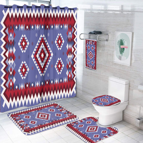 Powwow StoreBS00039 Pattern Native American Bathroom Set