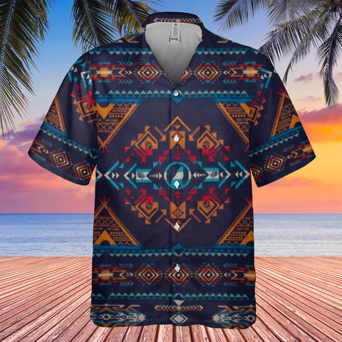 GB-HW00083 Pattern Native Hawaiian Shirt 3D