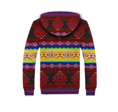 Powwow Storegb nat00680 04 purple light pattern native 3d fleece hoodie