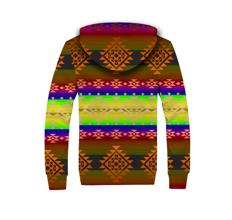 Powwow Storegb nat00680 07 purple light pattern native 3d fleece hoodie