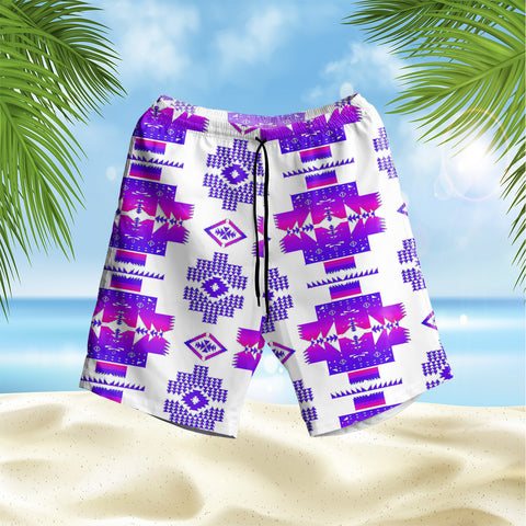 GB-NAT00720-10 Pattern Native Hawaiian Shorts