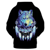 Wolf Dreamcatcher Native American All Over Hoodie - Powwow Store