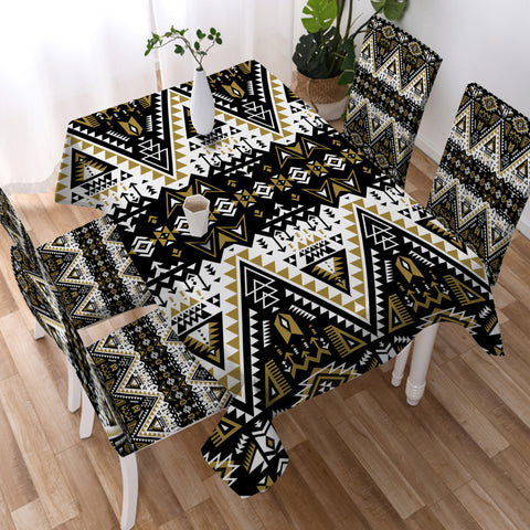 GB-NAT00612Retro Color Tribal Tablecloth