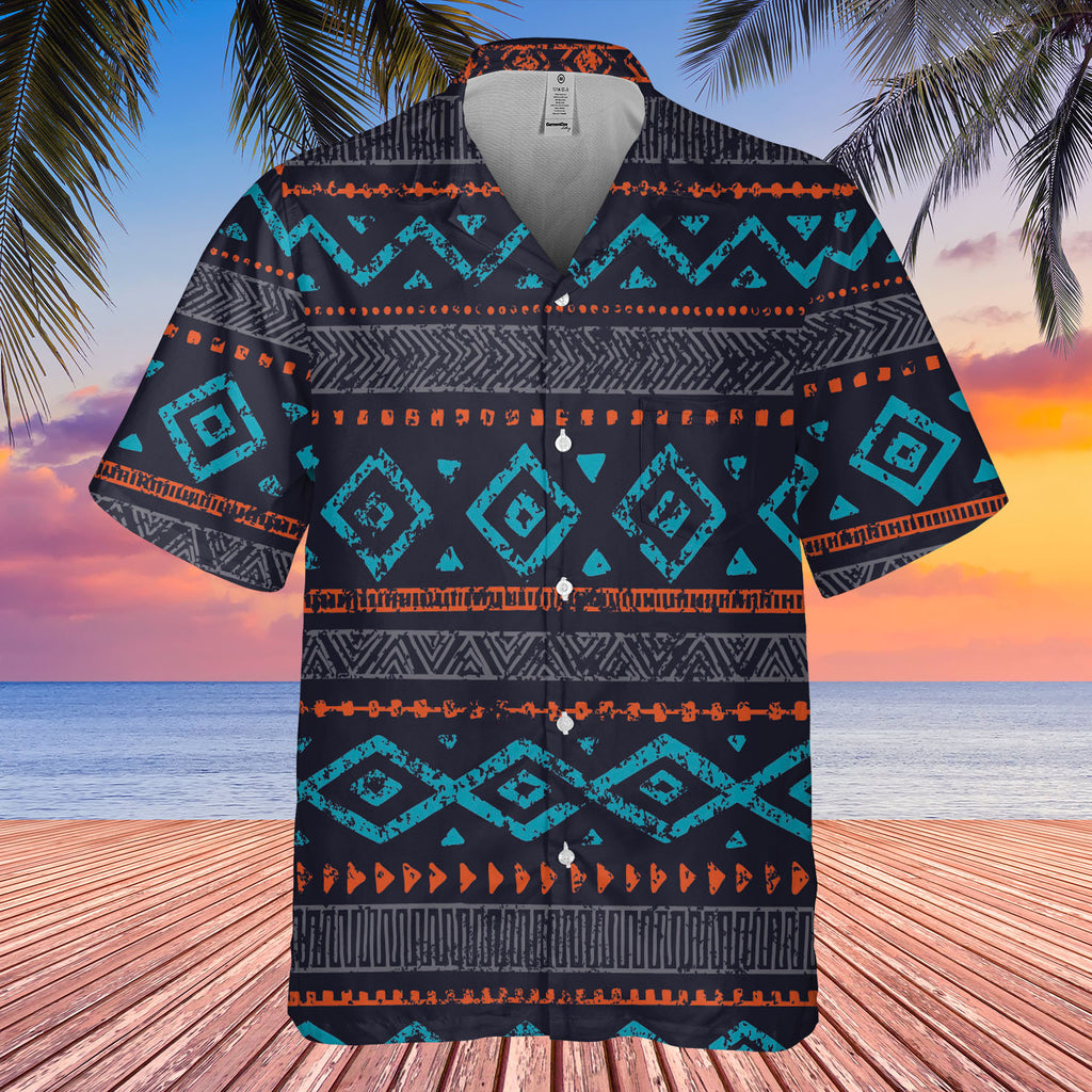 GB-NAT00598 Seamless Ethnic Ornaments  Hawaiian Shirt 3D