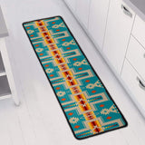 GB-NAT00062-05 Turquoise Tribe Design Native American Long Mat