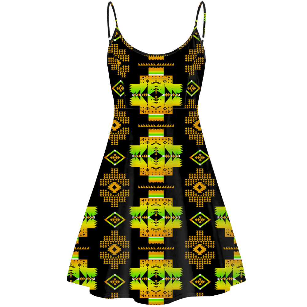 GB-NAT00720-08 Pattern Native American Strings Dress