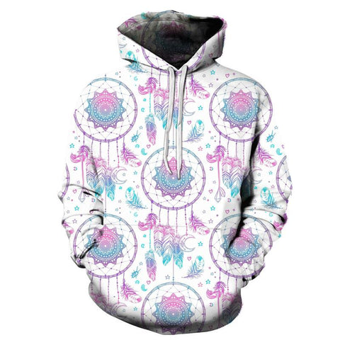 Full Color Dreamcatcher Native American All Over Hoodie - Powwow Store