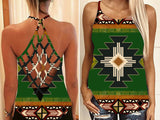 Powwow Store gb nat0001 01 southwest green symbol native american criss cross