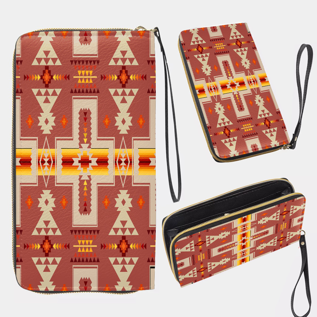 Powwow StoreGBNAT0006211 Pattern Native Long Portable Wallet