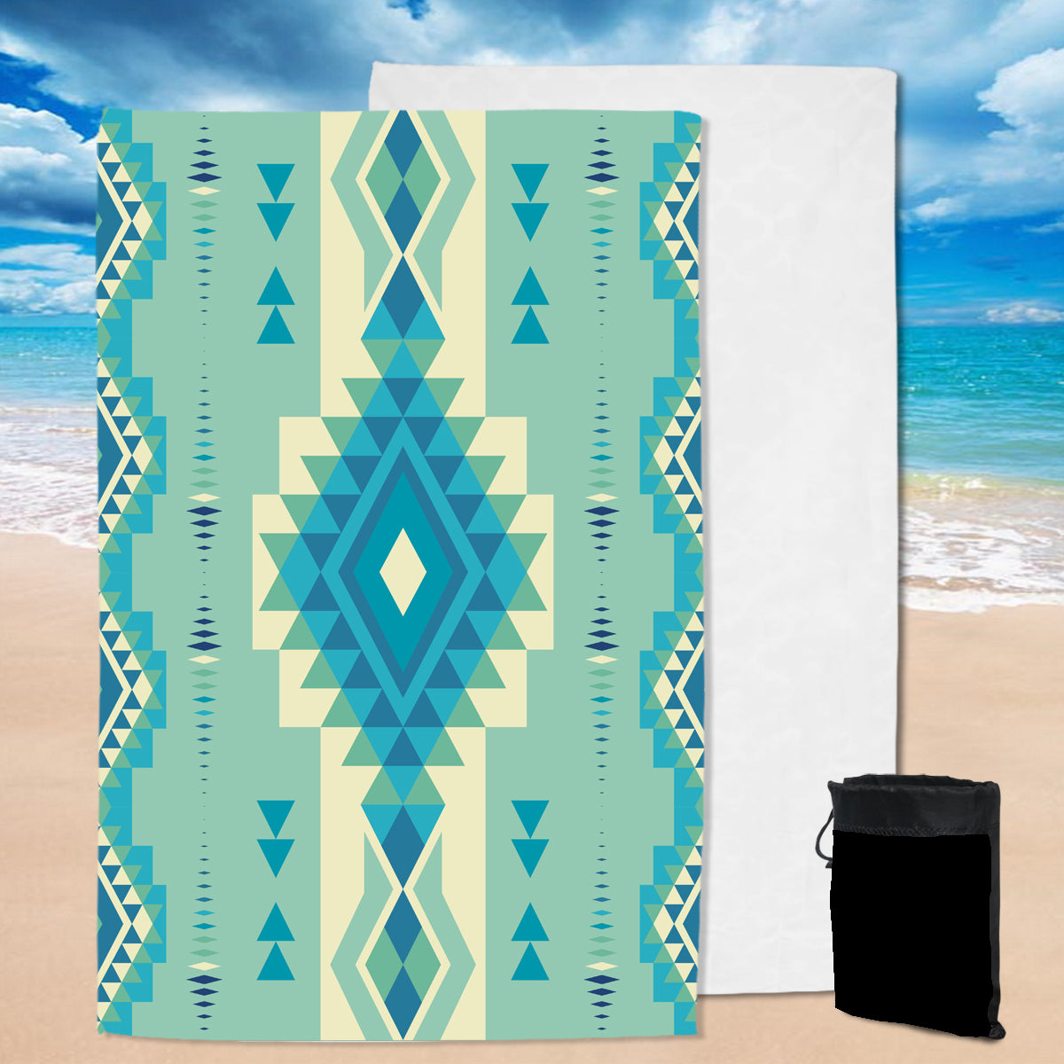 Powwow Store gb nat00599 pattern ethnic native pool beach towel