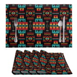 Powwow Store gb nat00046 02 black native pattern native table mats