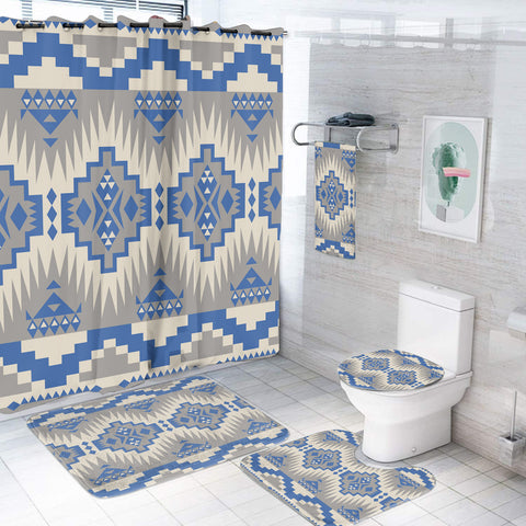 GB-NAT00749  Pattern Native American Bathroom Set
