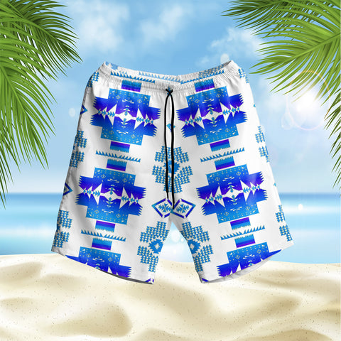 GB-NAT00720-14 Pattern Native Hawaiian Shorts