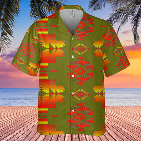 Powwow StoreGBHW000103  Pattern Native Hawaiian Shirt 3D