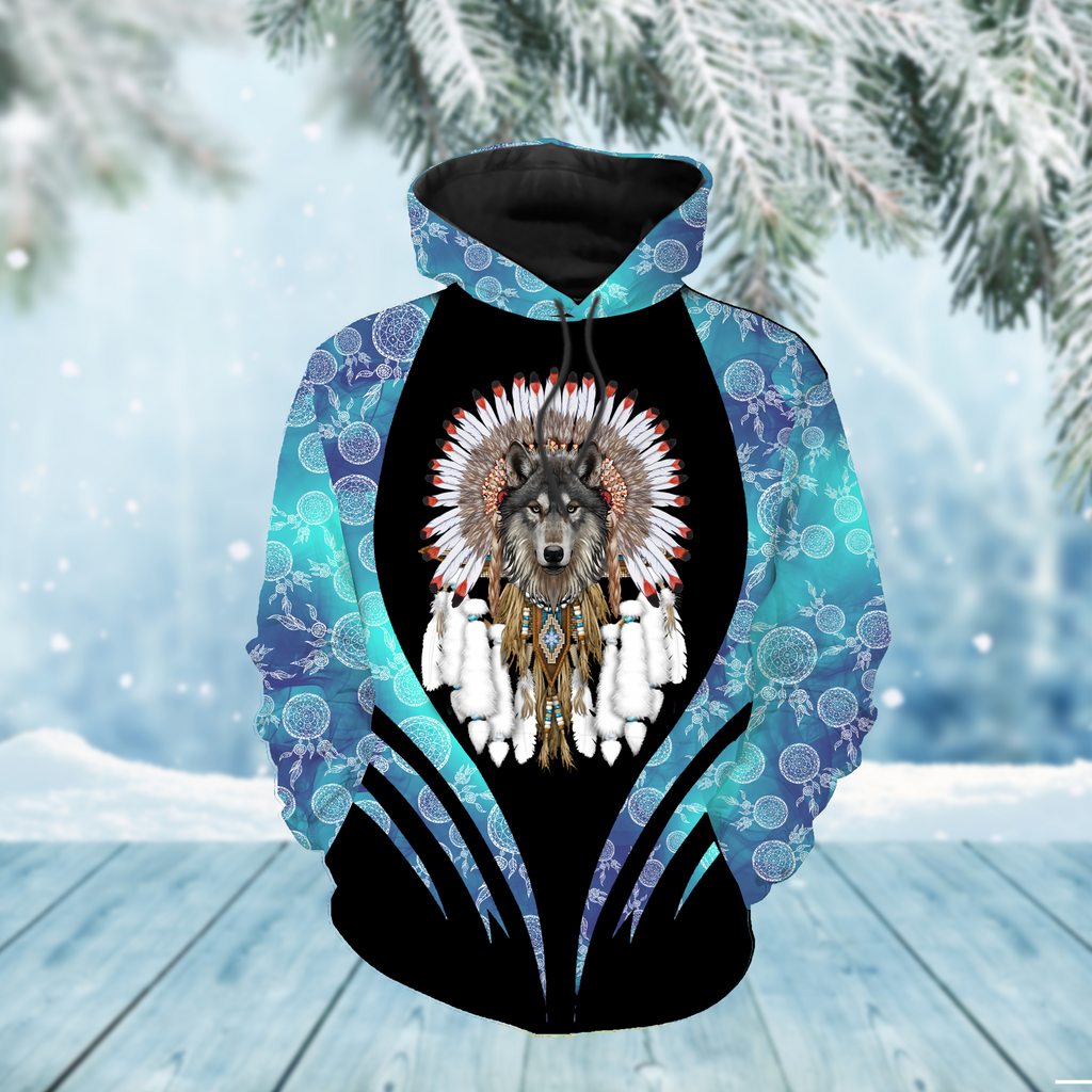 Powwow StoreHD000305 Pattern Native Pride 3D Hoodie