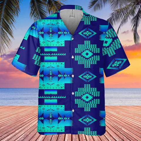 Powwow StoreGBNAT0072012 Pattern Native Hawaiian Shirt 3D