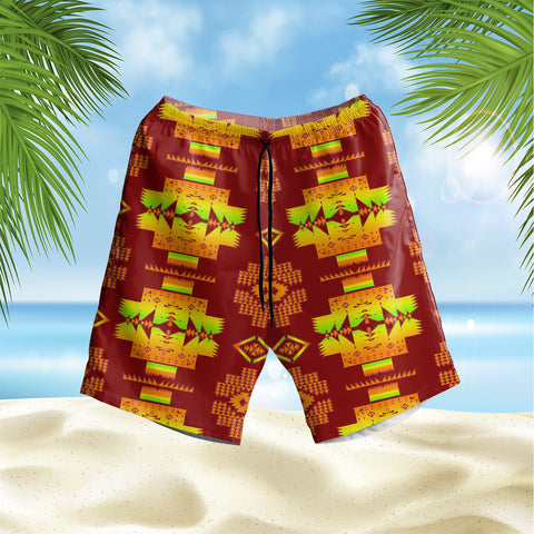 Powwow StoreGBNAT0072016 Pattern Native Hawaiian Shorts