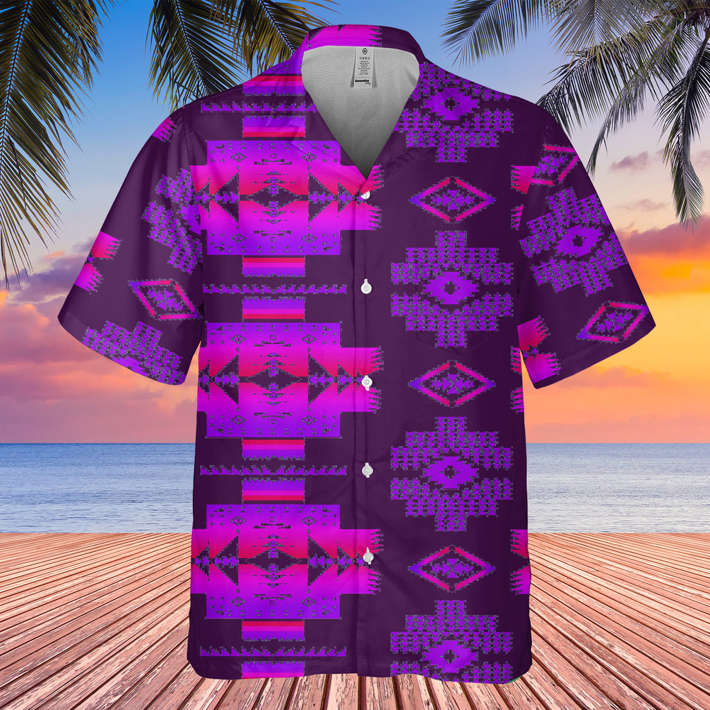 Powwow StoreGBNAT0072015 Pattern Native Hawaiian Shirt 3D