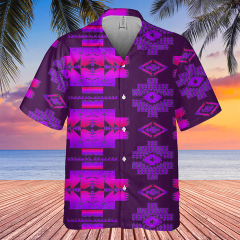 Powwow StoreGBNAT0072015 Pattern Native Hawaiian Shirt 3D