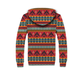 Powwow Storegb nat00029 red thunderbird pattern 3d fleece hoodie