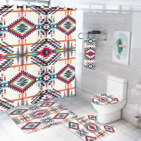 BS-00061 Pattern Native American Bathroom Set