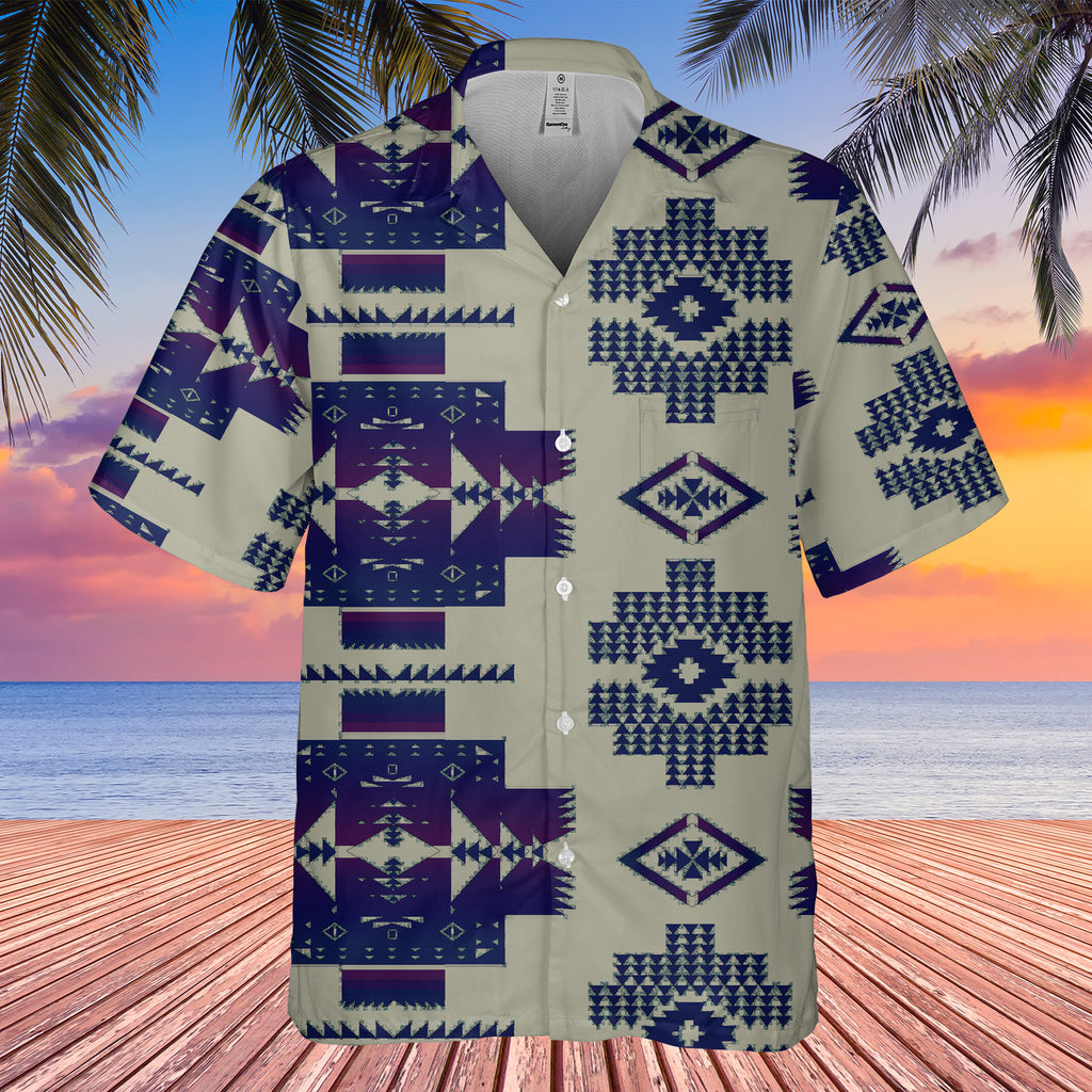 Powwow StoreGBNAT0072017 Pattern Native Hawaiian Shirt 3D