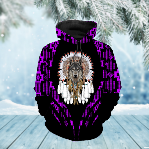 Powwow StoreHD000306 Pattern Native Pride 3D Hoodie