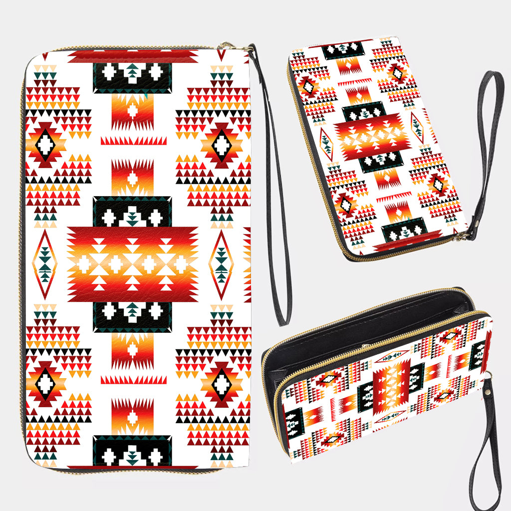 Powwow StoreGBNAT00075 Pattern Native Long Portable Wallet