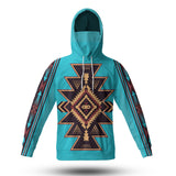 Powwow Store gb nat00064 brown western native american 3d hoodie with mask