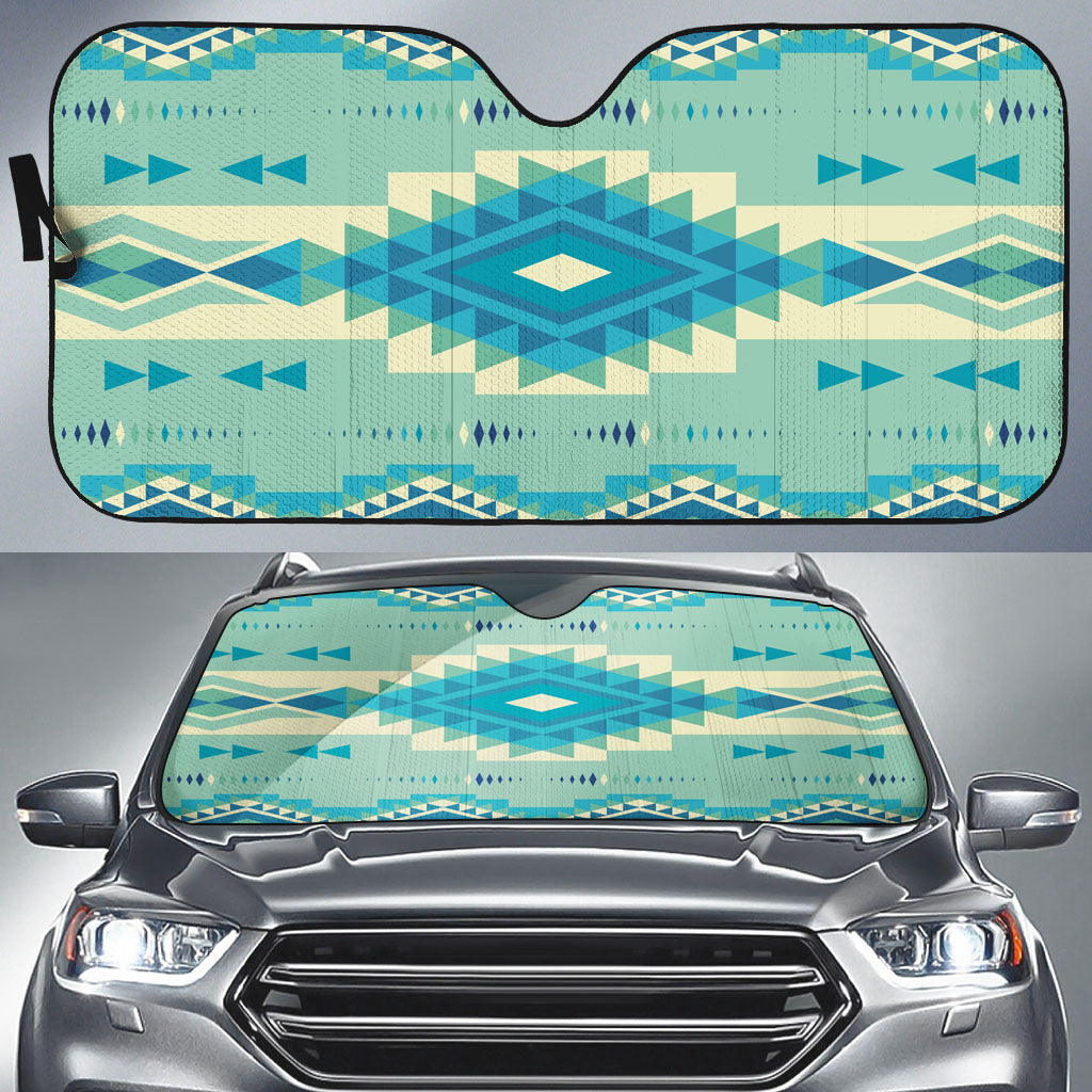 Powwow Store gb nat00599 pattern ethnic native auto sun shades