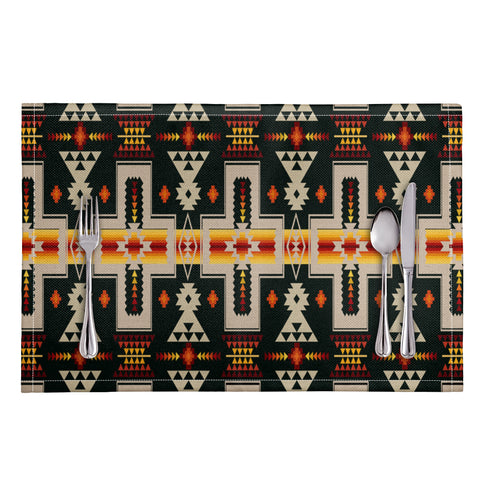 Powwow Store gb nat00062 01 black design native table mats