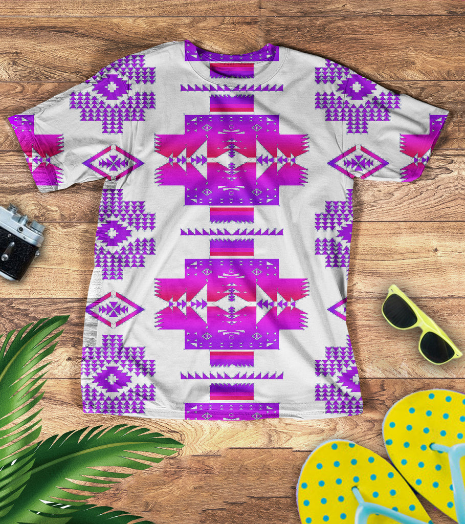 Powwow StoreGBNAT0072001 Pattern  Native American 3D TShirt