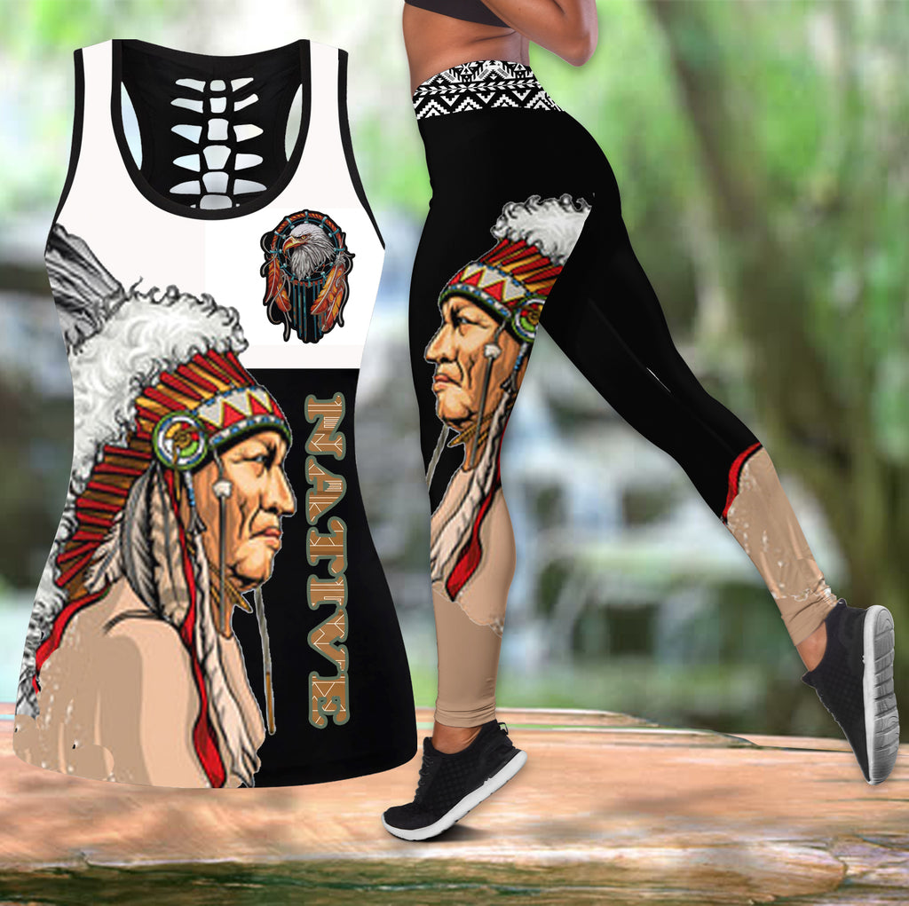 Powwow Store combo02021 the chief tank top and legging set