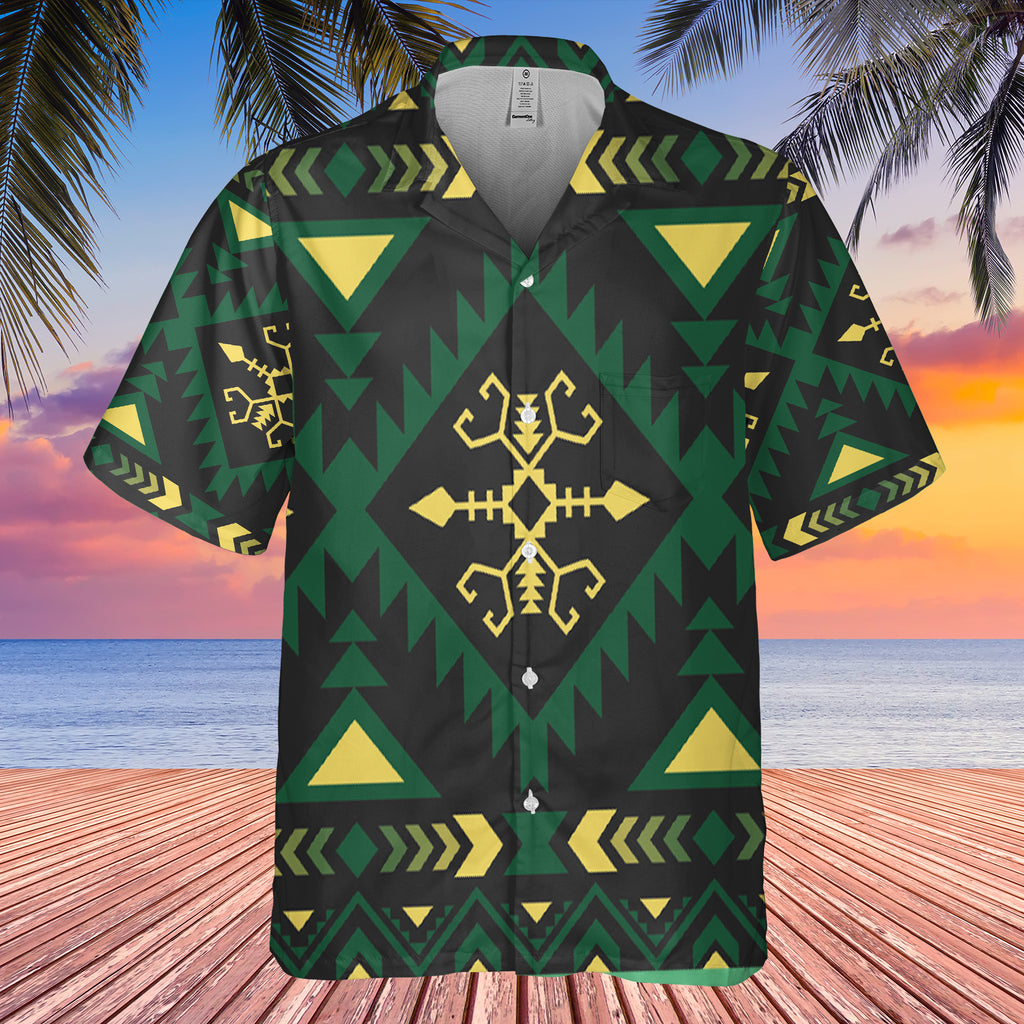 Powwow StoreGBHW000132 Pattern Native Hawaiian Shirt 3D