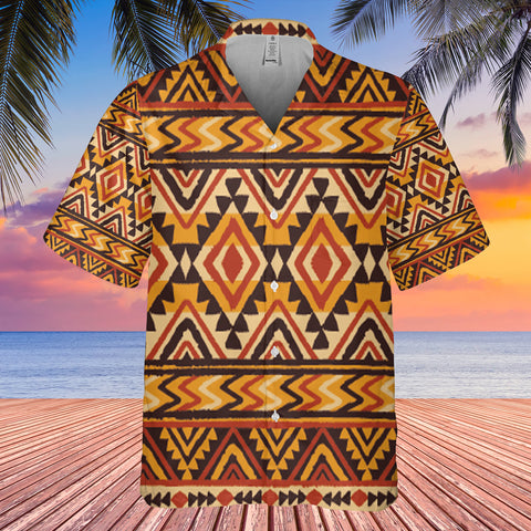 Powwow StoreGBHW000129 Pattern Native Hawaiian Shirt 3D