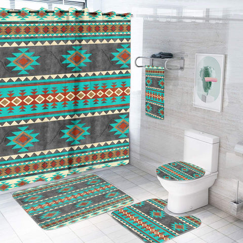 BS-00054 Pattern Native American Bathroom Set