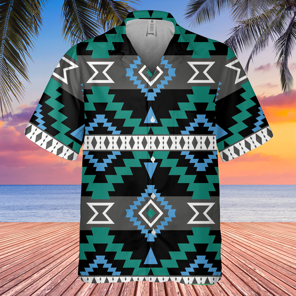 Powwow StoreGBHW000127 Pattern Native Hawaiian Shirt 3D