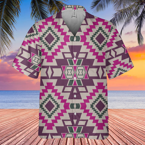 Powwow StoreGBHW000125 Pattern Native Hawaiian Shirt 3D