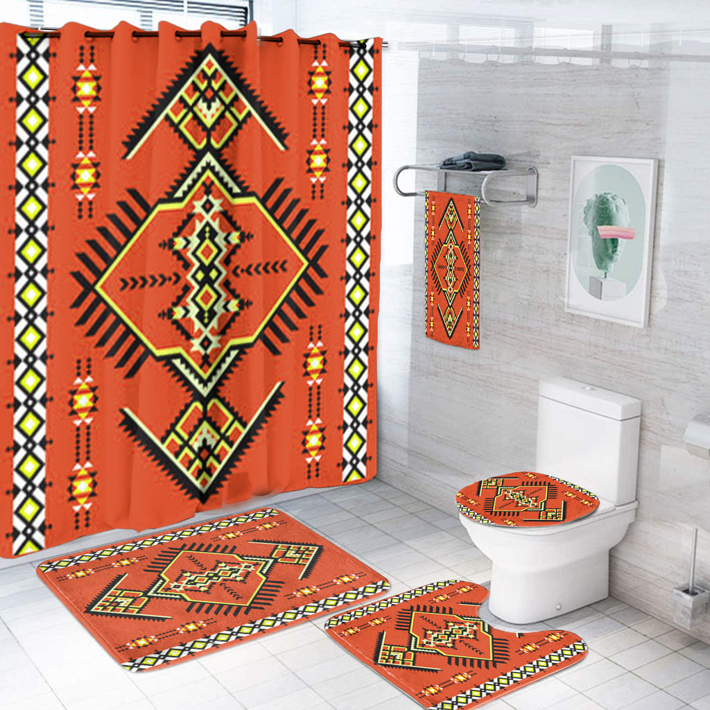 Powwow StoreBS00051 Pattern Native American Bathroom Set