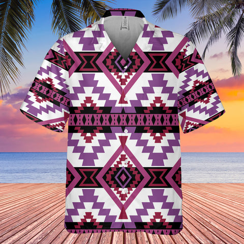 Powwow StoreGBHW000123 Pattern Native Hawaiian Shirt 3D