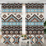 GB-NAT00604 Tribal Striped Seamless Pattern Living Room Curtain