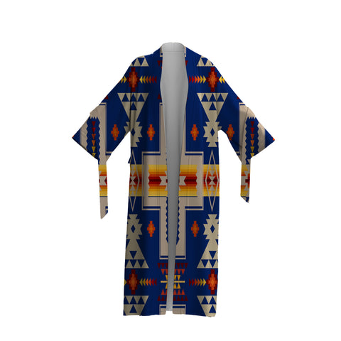 Powwow Store gb nat00062 04 navy pattern night robe