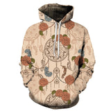 Rose Dreamcatcher Native American All Over Hoodie - Powwow Store