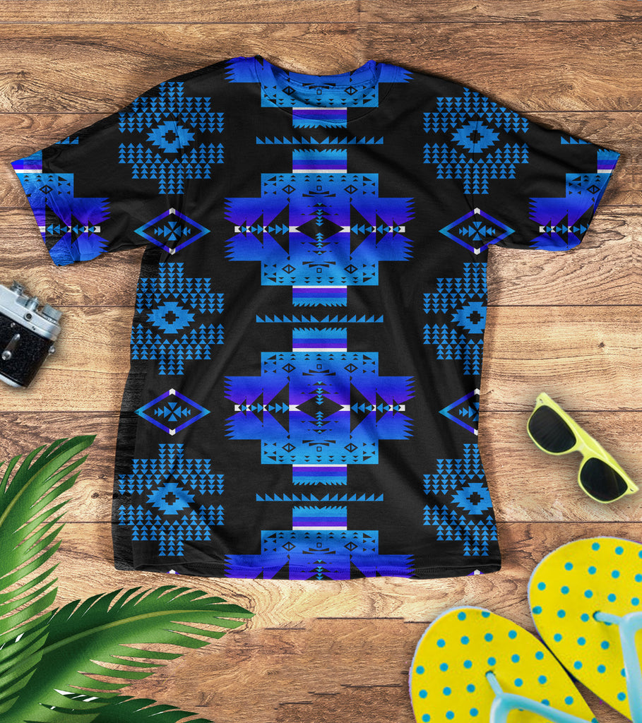 Powwow StoreGBNAT0072002 Pattern  Native American 3D TShirt