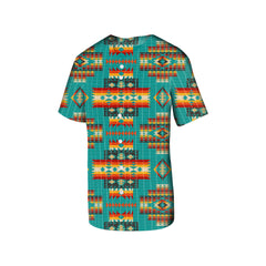 Powwow Store gb nat00402 04 blue pattern native baseball jersey