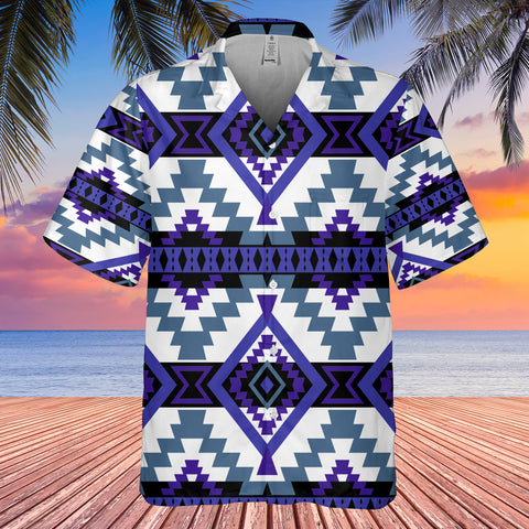 Powwow StoreGBHW000121 Pattern Native Hawaiian Shirt 3D