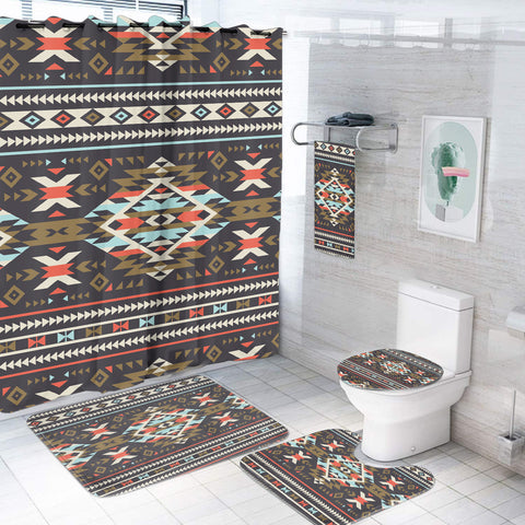 BS-00069 Pattern Native American Bathroom Set