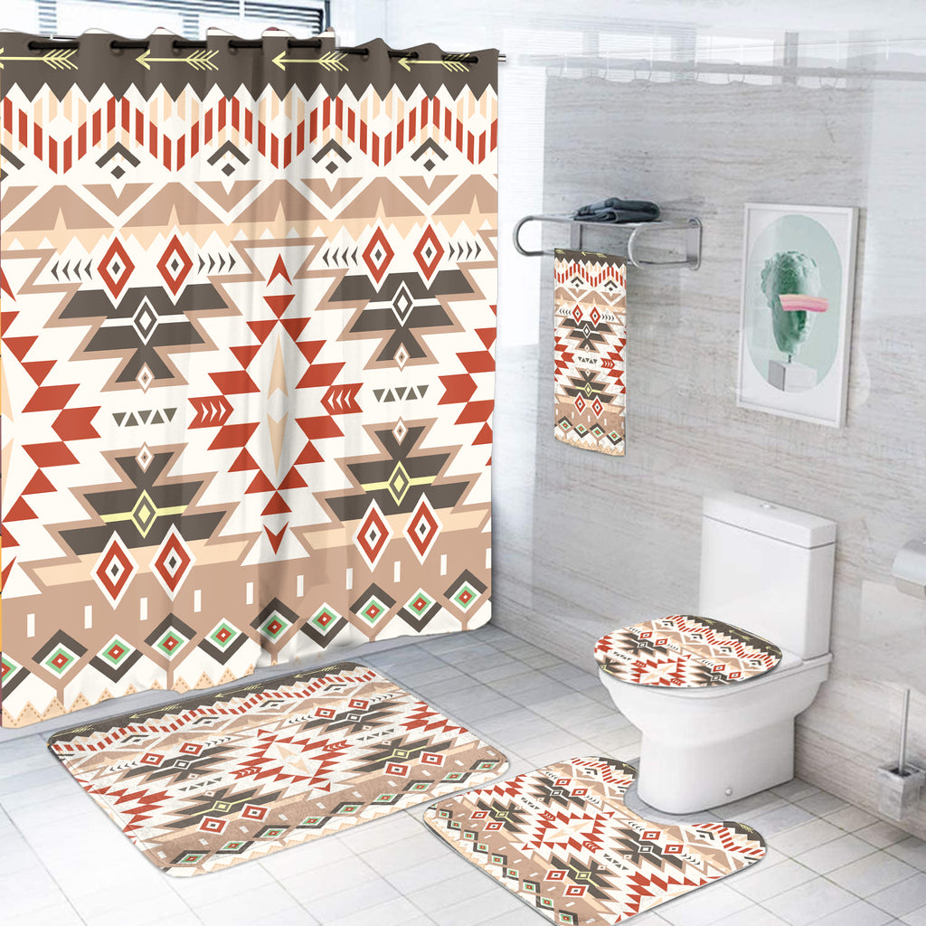 Powwow StoreBS00067 Pattern Native American Bathroom Set