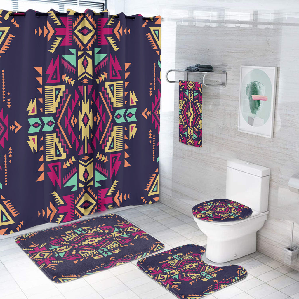 Powwow StoreBS00066 Pattern Native American Bathroom Set